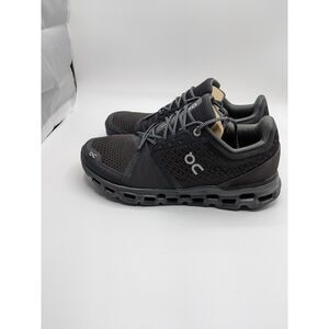 On Men's Cloudstratus Sneakers, All Black, 8 Medium US